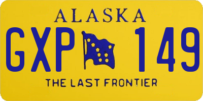 AK license plate GXP149