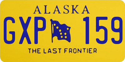 AK license plate GXP159
