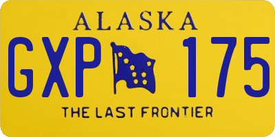 AK license plate GXP175