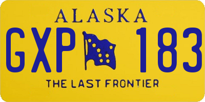 AK license plate GXP183