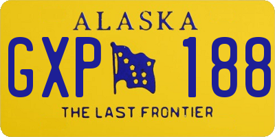 AK license plate GXP188