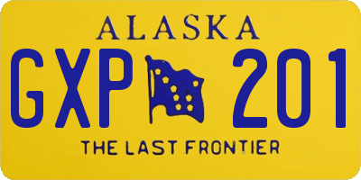 AK license plate GXP201