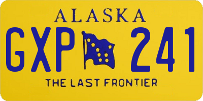 AK license plate GXP241