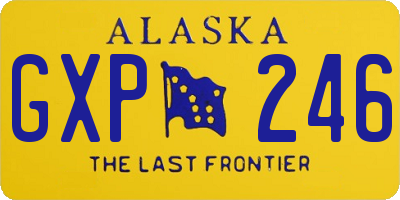 AK license plate GXP246