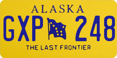 AK license plate GXP248
