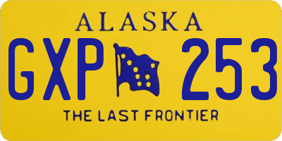 AK license plate GXP253