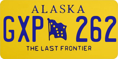 AK license plate GXP262