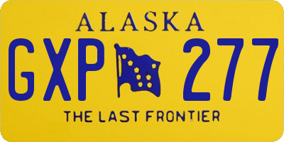 AK license plate GXP277