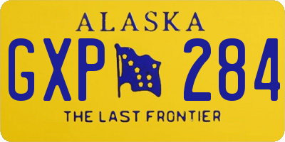 AK license plate GXP284