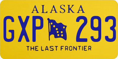 AK license plate GXP293