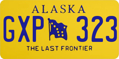 AK license plate GXP323