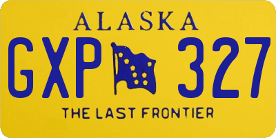 AK license plate GXP327