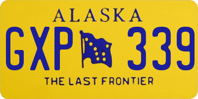 AK license plate GXP339