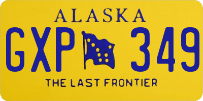 AK license plate GXP349