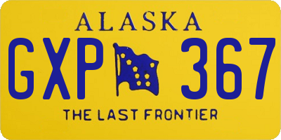 AK license plate GXP367