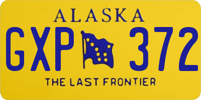 AK license plate GXP372