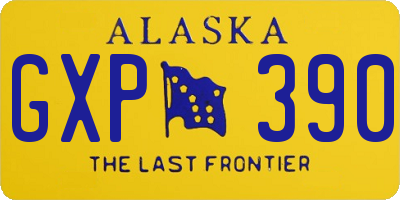 AK license plate GXP390