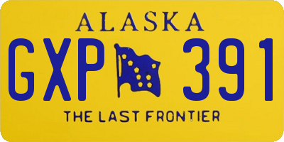 AK license plate GXP391