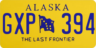 AK license plate GXP394