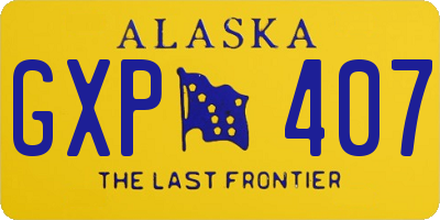 AK license plate GXP407