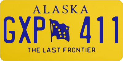 AK license plate GXP411