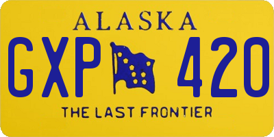 AK license plate GXP420