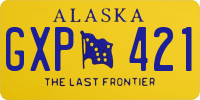 AK license plate GXP421