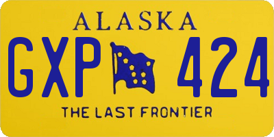 AK license plate GXP424