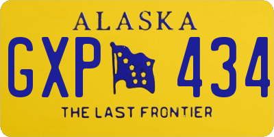 AK license plate GXP434