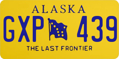 AK license plate GXP439
