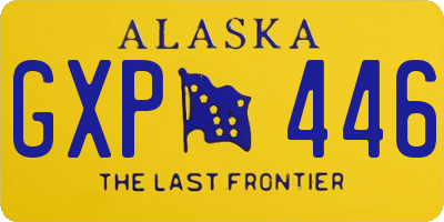 AK license plate GXP446
