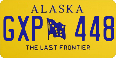 AK license plate GXP448