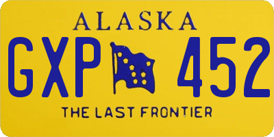 AK license plate GXP452