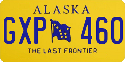 AK license plate GXP460