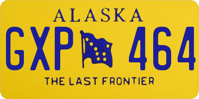 AK license plate GXP464
