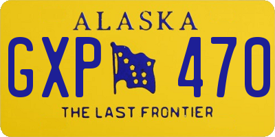 AK license plate GXP470