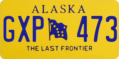AK license plate GXP473