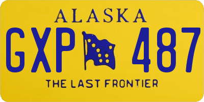 AK license plate GXP487