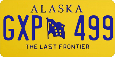 AK license plate GXP499