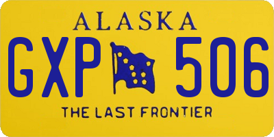 AK license plate GXP506
