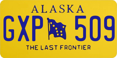 AK license plate GXP509