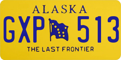 AK license plate GXP513
