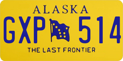 AK license plate GXP514
