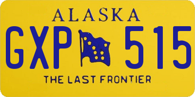 AK license plate GXP515
