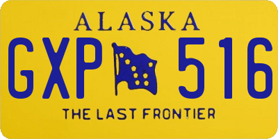 AK license plate GXP516