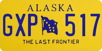 AK license plate GXP517