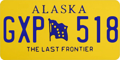 AK license plate GXP518