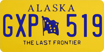 AK license plate GXP519