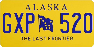 AK license plate GXP520