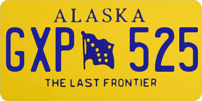 AK license plate GXP525